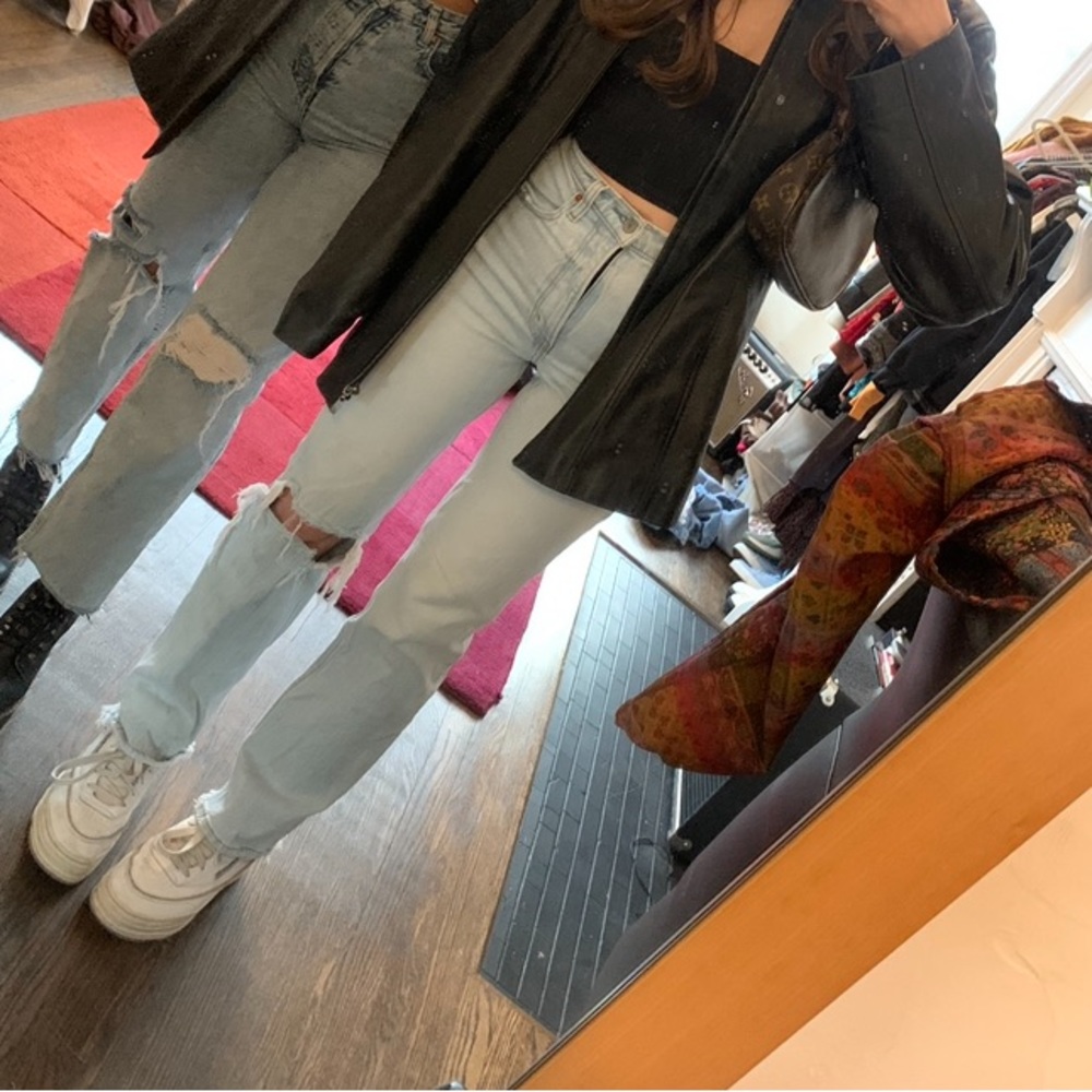 Abercrombie 90s straight ultra high rise jeans